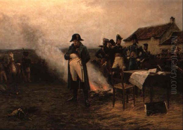 The Morning Of Waterloo Oil Painting by Ernest Crofts