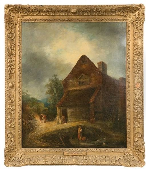 The Old Cottage Oil Painting by John Crome the Elder