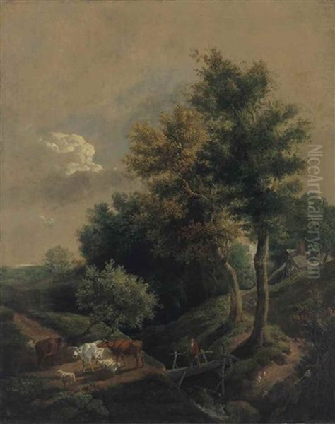 The Edge Of A Common Oil Painting by John Crome the Elder