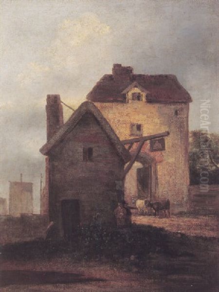 The Bell Inn Oil Painting by John Crome the Elder