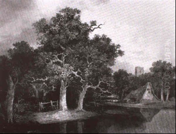 The Abbey Oaks Oil Painting by John Crome the Elder