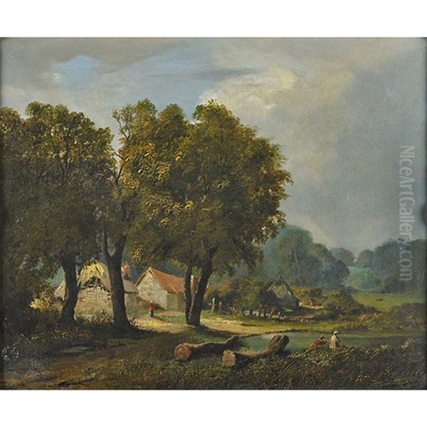 Rural Landscape Oil Painting by John Berney Crome