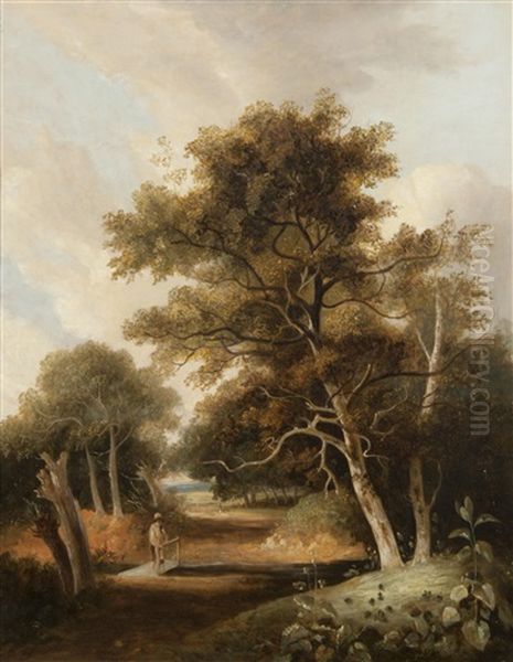 Marlingford Grove Oil Painting by John Berney Crome