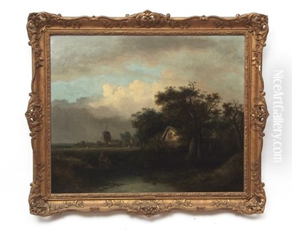 Norfolk Landscape Oil Painting by William Henry Crome