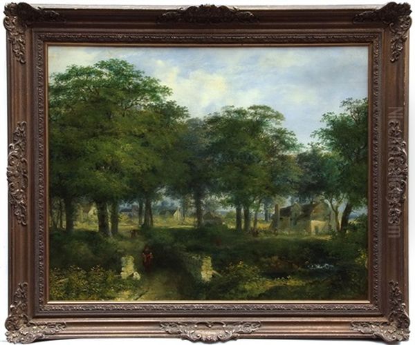 Woodland Near Woodbridge Oil Painting by William Henry Crome