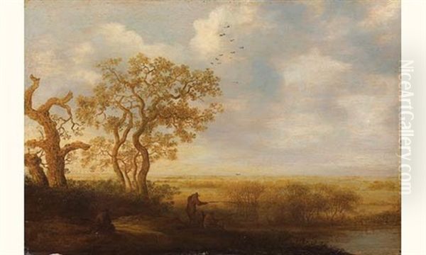 Les Pecheurs Oil Painting by Anthony Jansz van der Croos