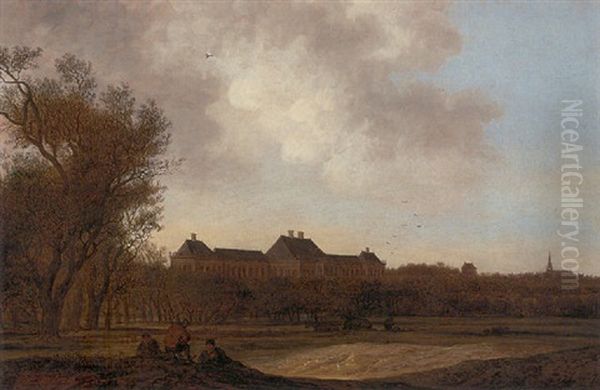 A View Of Rijswijyk Castle Oil Painting by Anthony Jansz van der Croos