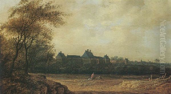 A View Of Rijswijk Castle Oil Painting by Jacob Van Der Croos