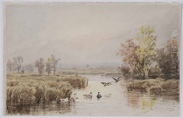 Hackensack Oil Painting by Jasper Francis Cropsey