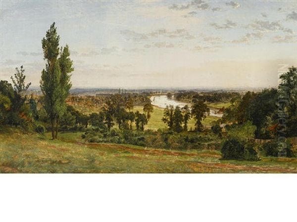 View Of Richmond Hill Oil Painting by Jasper Francis Cropsey