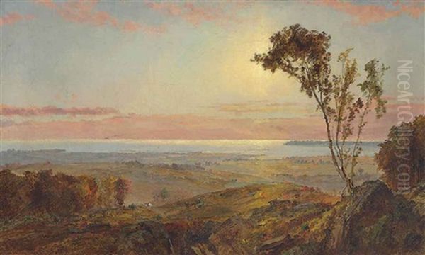 View Of Staten Island Oil Painting by Jasper Francis Cropsey