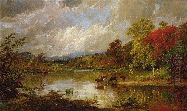 Autumn Afternoon Oil Painting by Jasper Francis Cropsey