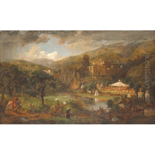 The Olden Times - Morning Oil Painting by Jasper Francis Cropsey