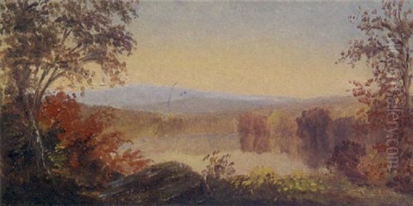 The Palisades Oil Painting by Jasper Francis Cropsey