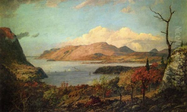 Fort Putnam Overlooking West Point Oil Painting by Jasper Francis Cropsey