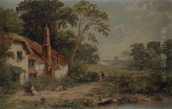 Spring In England Oil Painting by Jasper Francis Cropsey