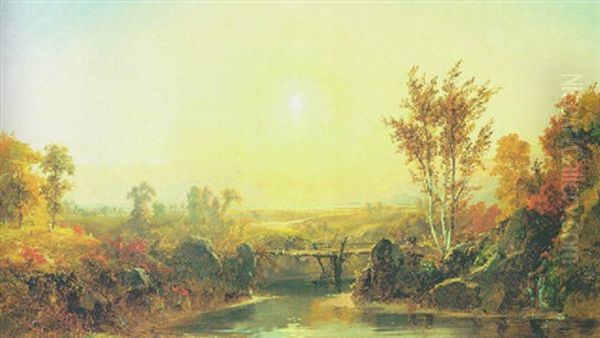 Autumn Light Oil Painting by Jasper Francis Cropsey