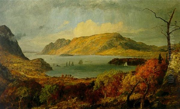 Gates On The Hudson Oil Painting by Jasper Francis Cropsey