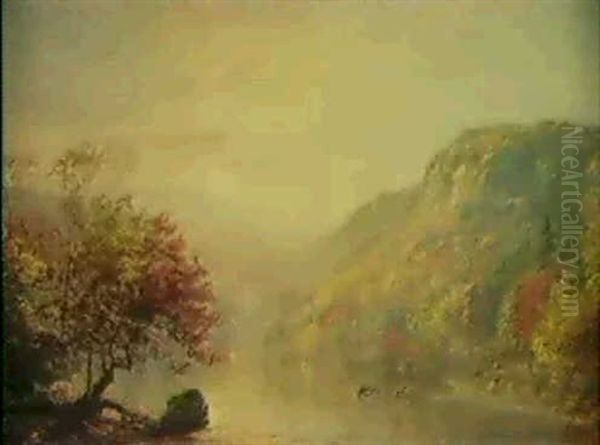 River Ion Autumn Oil Painting by Jasper Francis Cropsey