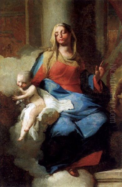 Madonna Mit Kind Oil Painting by Giovanni Battista Crosato