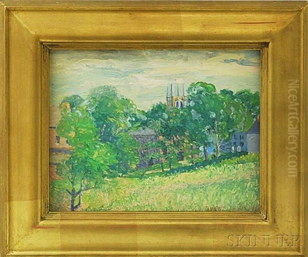 Impressionist Landscape Oil Painting by Anson Kent Cross