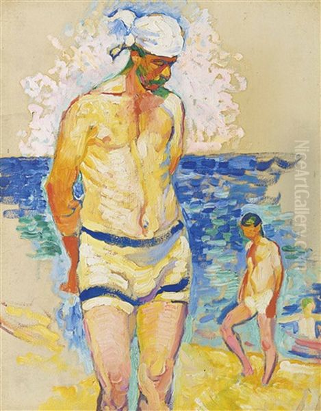 Etude Pour Le Lesteur Oil Painting by Henri-Edmond Cross