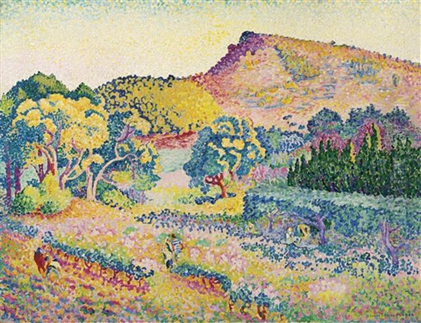 Paysage Avec Le Cap Negre by Henri-Edmond Cross