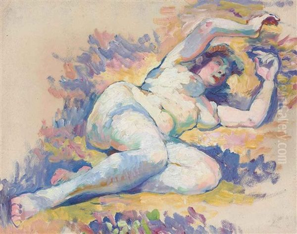 Etude Pour Napees Oil Painting by Henri-Edmond Cross