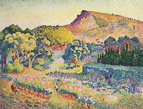 Paysage Avec Le Cap Negre Oil Painting by Henri-Edmond Cross