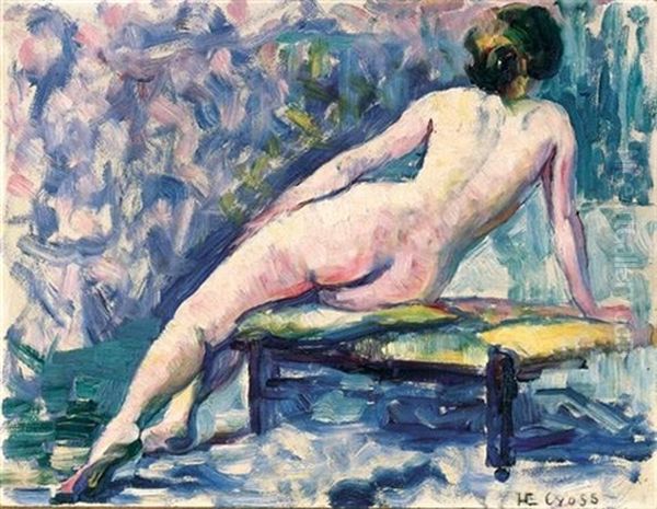 Nu De Dos Oil Painting by Henri-Edmond Cross