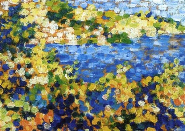 Bord De Mediterranee Oil Painting by Henri-Edmond Cross