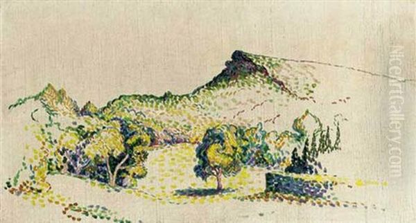 Paysage Avec Le Cap Negre Oil Painting by Henri-Edmond Cross