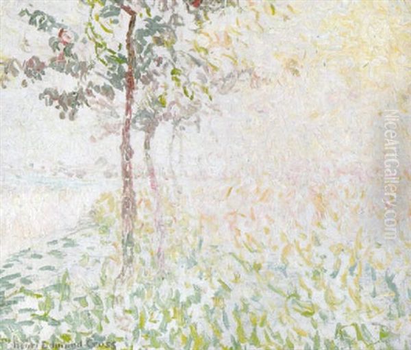 Paysage De Printemps, Petit Matin Oil Painting by Henri-Edmond Cross