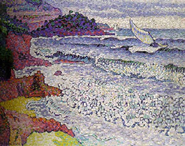 La Mer Clapotante Oil Painting by Henri-Edmond Cross