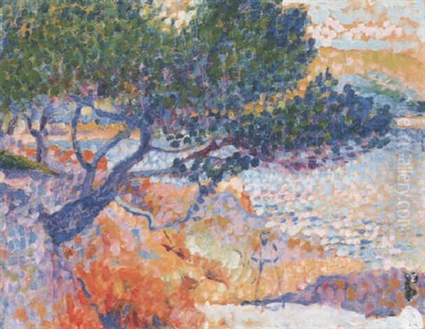 La Bay De Caraliere Oil Painting by Henri-Edmond Cross