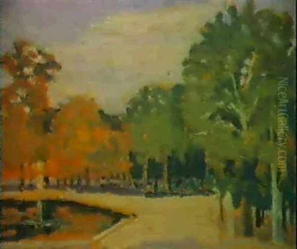 Versailles, Le Parc Oil Painting by Henri-Edmond Cross