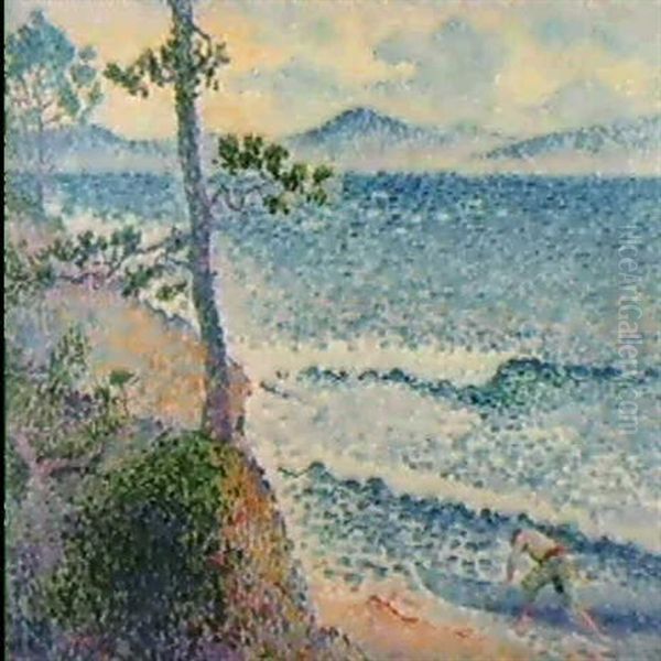 Avant L'orage (la Barque) Oil Painting by Henri-Edmond Cross