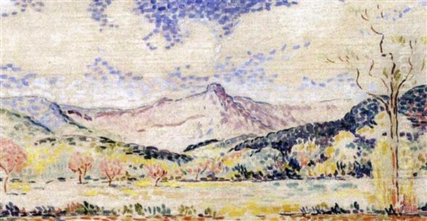 Paysage De Montagne Oil Painting by Henri-Edmond Cross