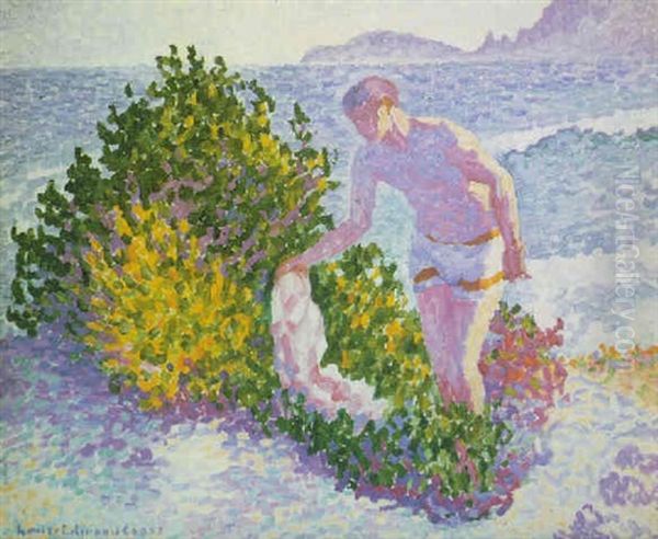 Le Tamaris Oil Painting by Henri-Edmond Cross