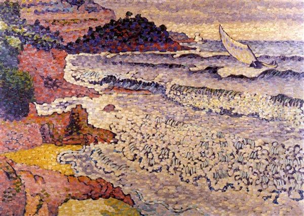 La Mer Clapotante Oil Painting by Henri-Edmond Cross