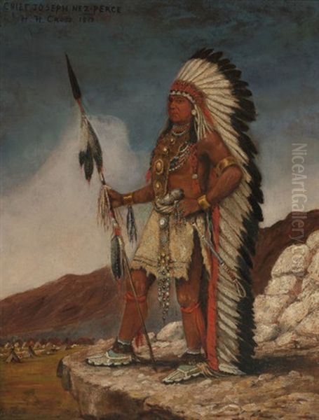 Chief Joseph Nez-perce Oil Painting by Henry H. Cross