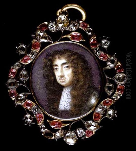 Portrait Of Charles Ii Oil Painting by Peter (Lawrence) Crosse