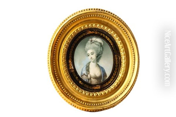 Portrait Miniature Of Frances Oil Painting by Richard Crosse