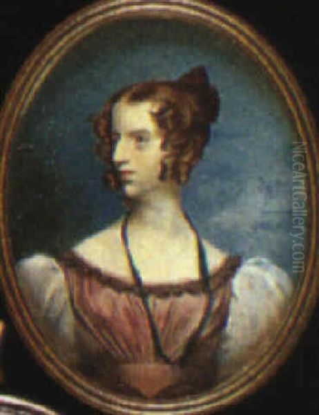 Portrait Of A Lady Oil Painting by Frederick Cruickshank