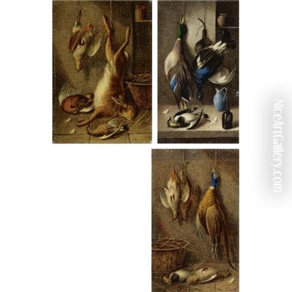 Hanging Game (3 Works) Oil Painting by William Cruickshank