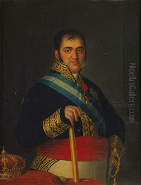 Fernando Vii Oil Painting by Luis de la Cruz