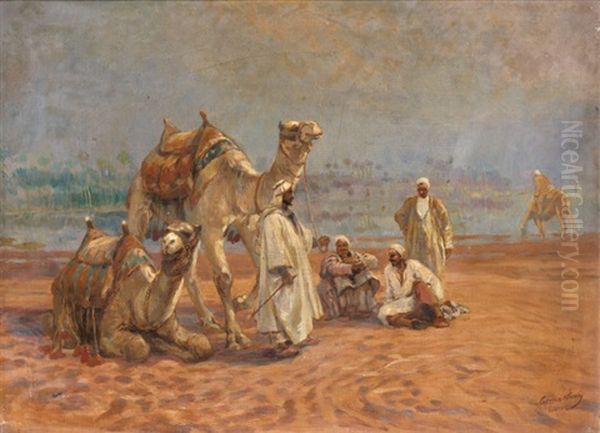 Piheno Arabok Oil Painting by Karoly Cserna