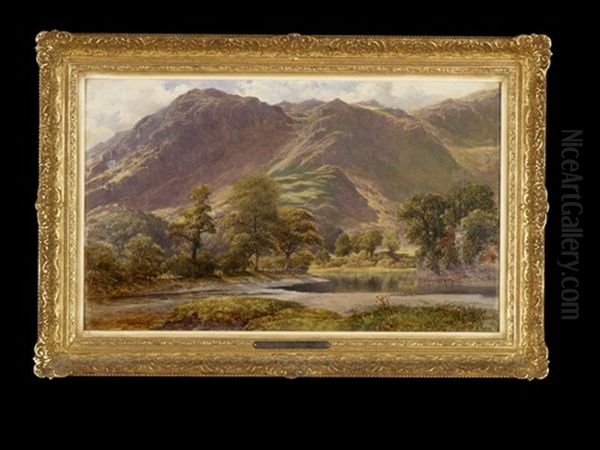 In Borrowdale, Cumberlard Oil Painting by William Harold Cubley