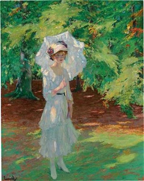 Waldlichtung Oil Painting by Edward Cucuel