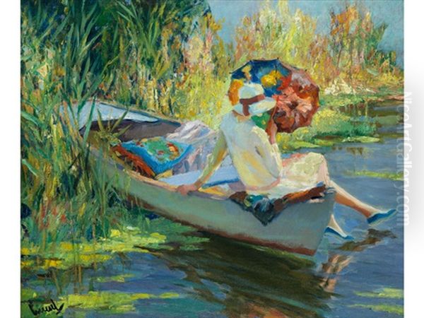 Quiet Waters Oil Painting by Edward Cucuel